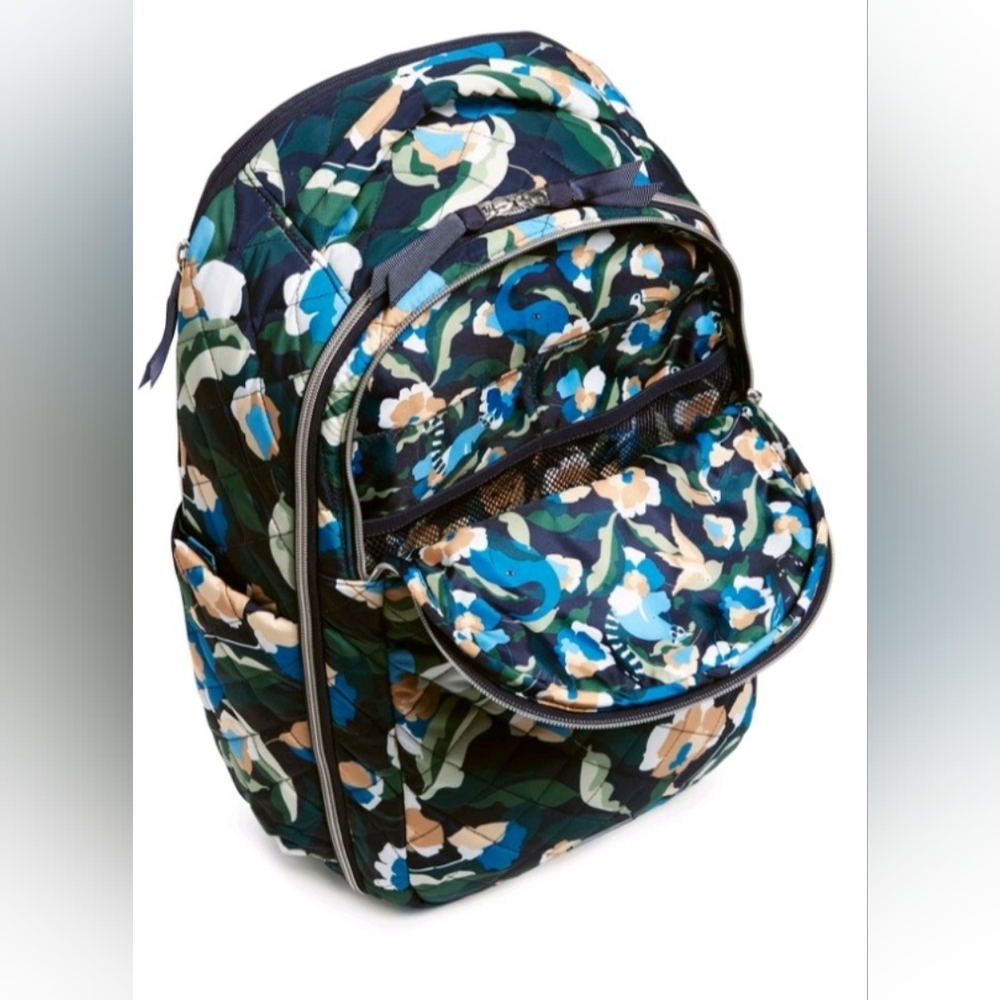 VERA BRADLEY IMMERSED BLOOMS New Without Tags Travel Backpack - Picture 10 of 10
